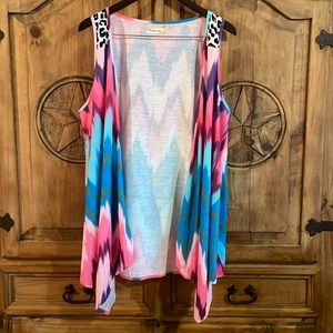 XL Leopard print western coverup.